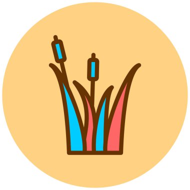 Lale. Web simgesi basit illüstrasyon