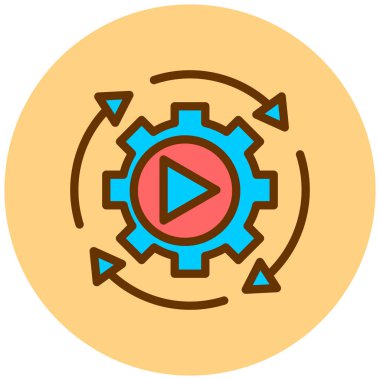 Ayarlama. Web simgesi basit illüstrasyon