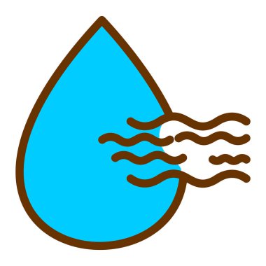 Su damlası. Web simgesi