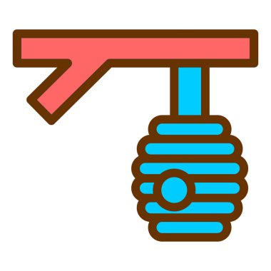 Bir bal simgesinin vektör illüstrasyonu