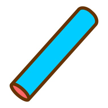 Tebeşir simgesi vektör illüstrasyonu