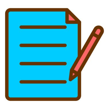 Belge. Web simgesi basit illüstrasyon