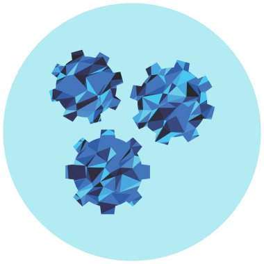 Mavi ve beyaz kalpli soyut arkaplan