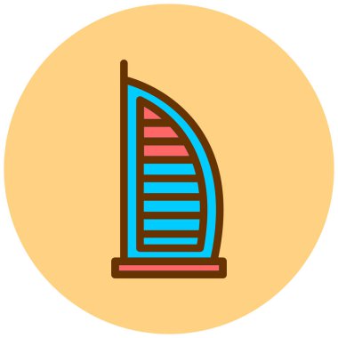 Bina. Web simgesi basit illüstrasyon