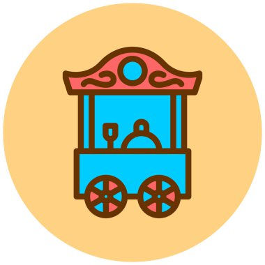 Lunapark. Basit illüstrasyon