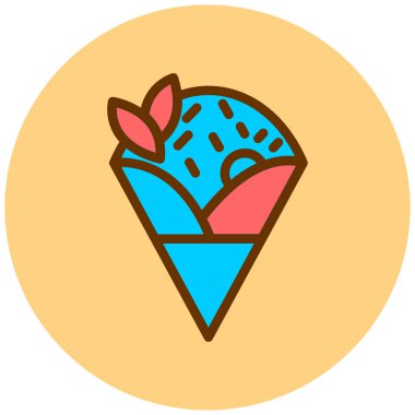 Hamburger ve sebze işareti vektörü