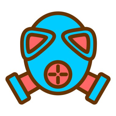 Maske. Web simgesi basit illüstrasyon