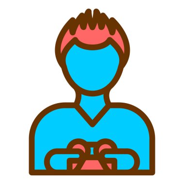 Maskeli bir adamın vektör çizimi