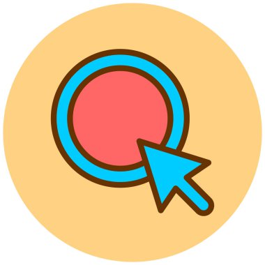 İmleç. Web simgesi basit illüstrasyon