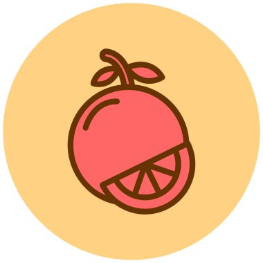 lemon. Web simgesi basit illüstrasyon