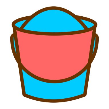 Kova. Web simgesi basit illüstrasyon