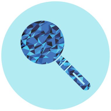 Büyüteç ağ simgesi vektör illüstrasyonu 