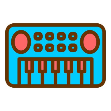 Müzik. Web simgesi basit illüstrasyon