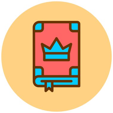 Kitap. Web simgesi basit illüstrasyon