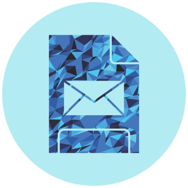 Harfli zarf, vektör illüstrasyonu