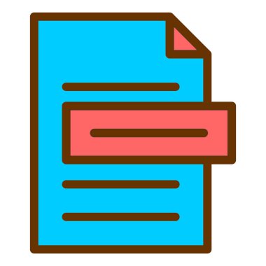 dosya belgesi. Basit resimleme