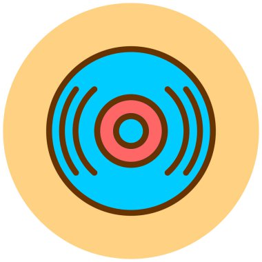 disk web simge vektör çizim 