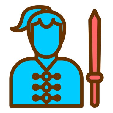 İnsan. Web simgesi basit illüstrasyon