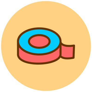 Teyp. Web simgesi basit illüstrasyon