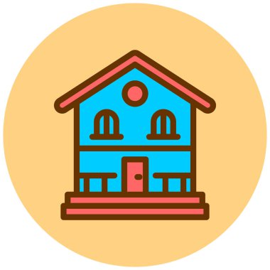 Ev simgesinin vektör illüstrasyonu