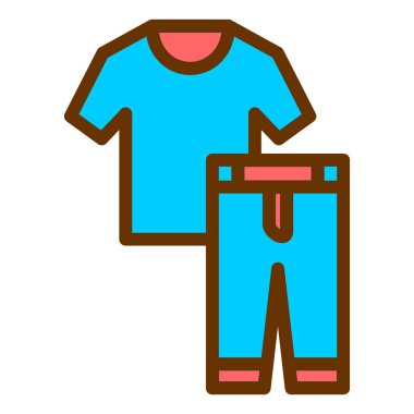 Tişört. Web simgesi basit illüstrasyon