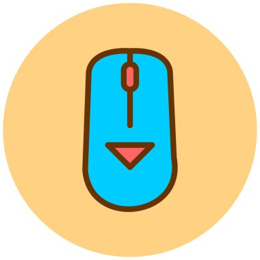 Fare. Web simgesi basit illüstrasyon