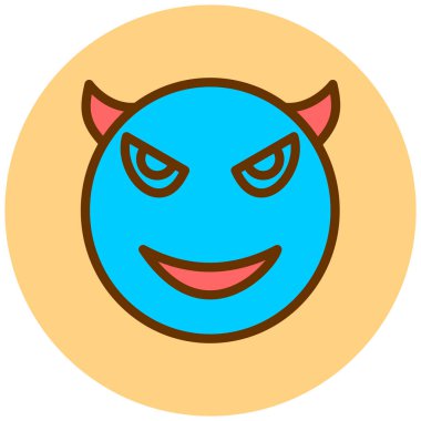 Yüz ifadesi. Web simgesi