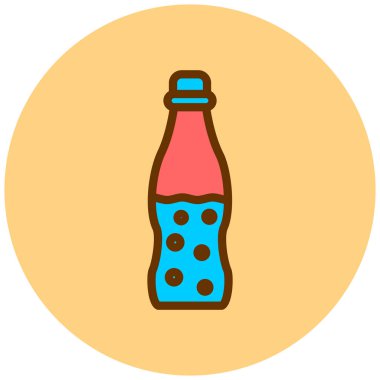 Şişe. Web simgesi basit illüstrasyon