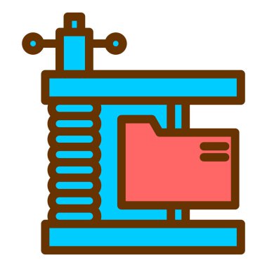 robot. Web simgesi basit illüstrasyon