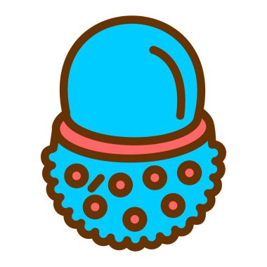 Şapka. Web simgesi basit illüstrasyon