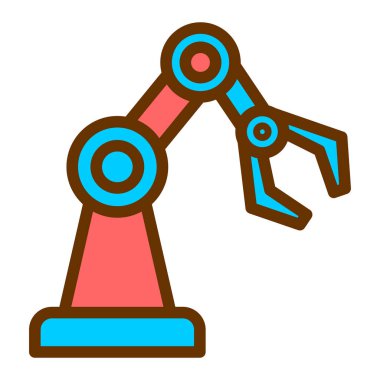 Robot el. Web simgesi basit illüstrasyon