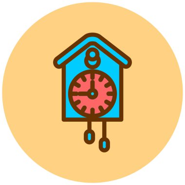 Saat. Web simgesi basit illüstrasyon