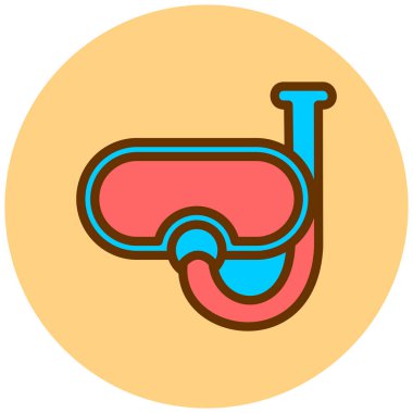 Dalış maskesi. Basit tasarım