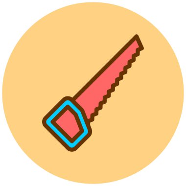 Gördüm. Web simgesi basit illüstrasyon