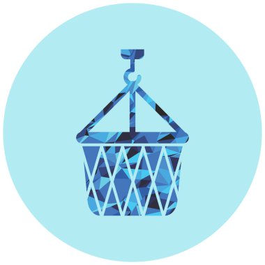 Alışveriş sepeti. Basit resimleme