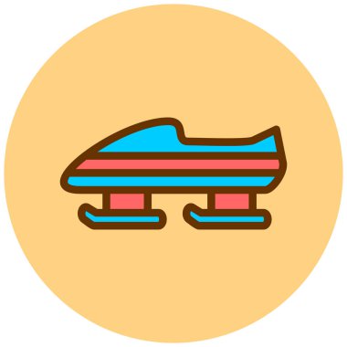 Kayak. Web simgesi basit illüstrasyon