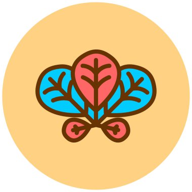 Çiçek. Web simgesi basit illüstrasyon