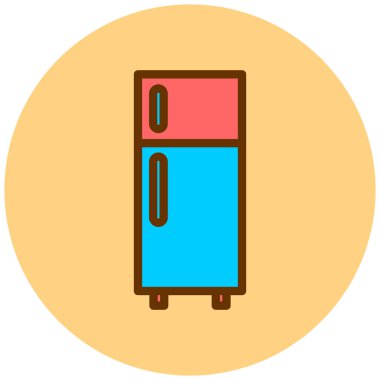 Buzdolabı vektör simgesi işareti