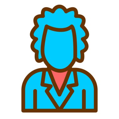 avatar. Web simgesi basit illüstrasyon