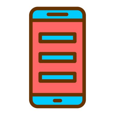 cep telefonu ikonu vektör illüstrasyonu