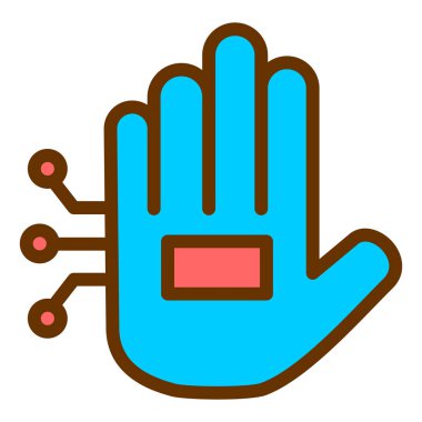 el simgesi vektör illüstrasyonu