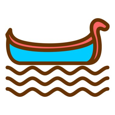 Tekne. Web simgesi basit illüstrasyon