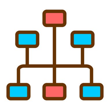 Ağ Paylaşımı. Vektör illüstrasyonu