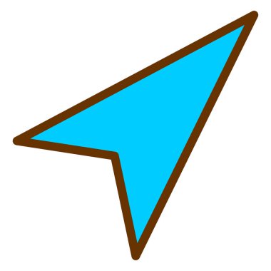 Ok. Web simgesi basit illüstrasyon