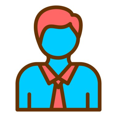 avatar. Web simgesi basit illüstrasyon