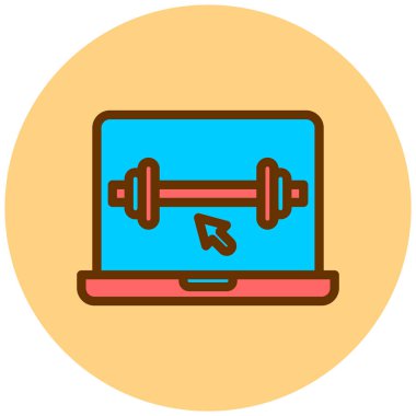 Dambıl. Web simgesi basit illüstrasyon