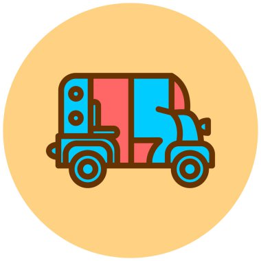 Kamyon. Web simgesi basit illüstrasyon