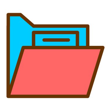 Dosya. Web simgesi basit illüstrasyon