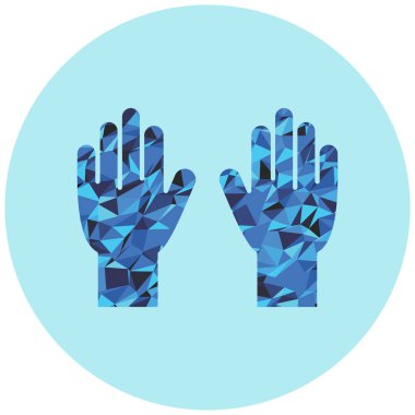 Bir çift eldivenin vektör çizimi