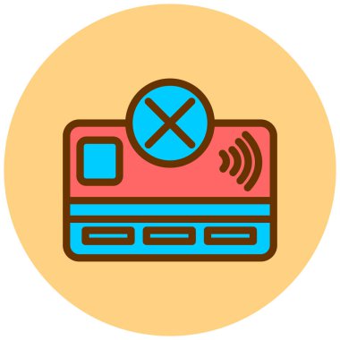 Kredi kartıyla. Basit resimleme